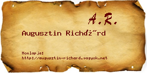 Augusztin Richárd névjegykártya